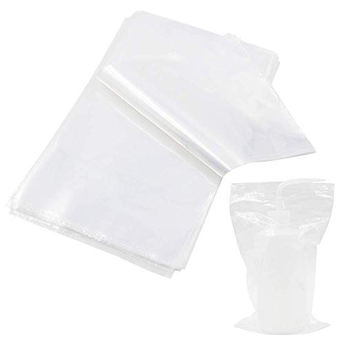 Clear Tattoo Wash Bottle Bags - 250 Disposable Polyethylene Sleeves