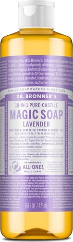 Dr. Bronner's Lavender Pure-Castile Liquid Soap - 16 oz Body Wash