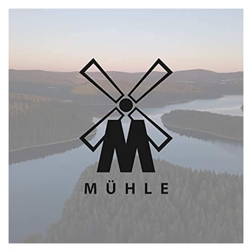 M?HLE RYTMO Pure Badger Shaving Brush | High-Grade Steamed Resin Handle with Chrome Accents | Luxury Shave Accessory for Men