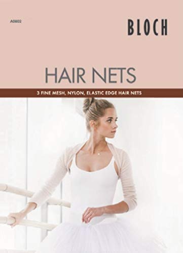 Bloch Dark Brown Hair Nets - 3 Pack for Neat Buns