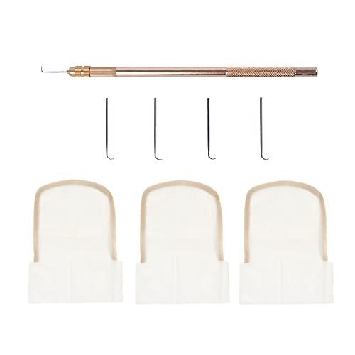 Beige Wig Ventilating Needle Set - 3 Swiss Lace Closure & Holder