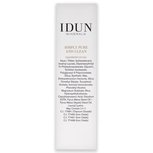 IDUN Minerals Nordic Veil Foundation Warm Medium 0.88 oz - Full Coverage, Long Lasting, Sensitive Skin Safe