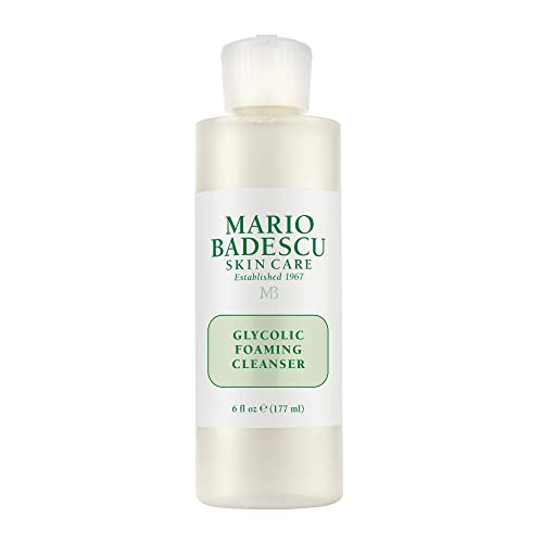 Mario Badescu Glycolic Foaming Cleanser, Exfoliating Face Wash - 6 Ounce