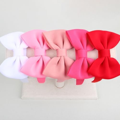 10 Pack Satin Bow Headbands for Women - Stylish Hair Accessories