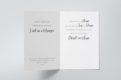 Nativity Blessings Christmas Card Pack of 24 with Envelopes