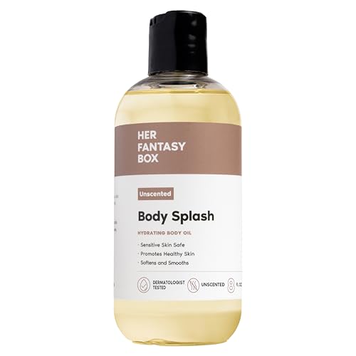 Her Fantasy Box Unscented Hydrating Body Oil 8 Fl Oz - Moisturizing & Non-Greasy