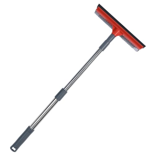 Bryquelin 2-in-1 Window Squeegee with Adjustable 19-37" Handle