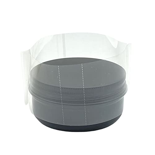 200 Clear Perforated Shrink Bands for 50g Aluminum Jars - Easy to Use