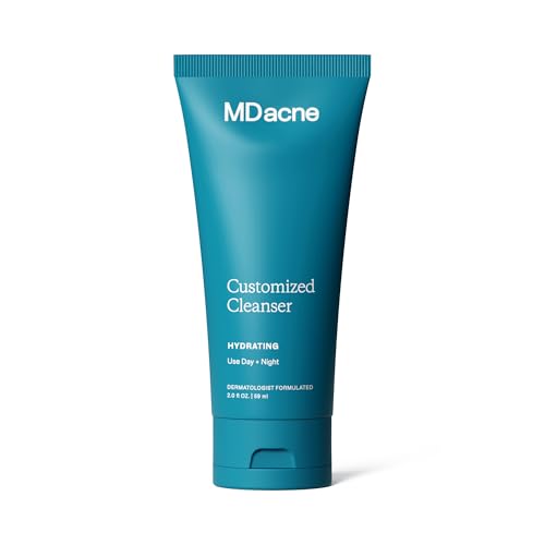 MDacne Hydrating Facial Cleanser 2 oz | 0.5% Salicylic Acid for Acne