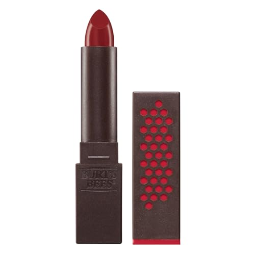 Burt's Bees Natural Lipstick, Scarlet Soaked - 1 Tube, Long Lasting