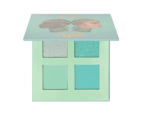 Juvia's Place Rebel Quad Mint Eyeshadow Palette, 4 Highly Pigmented Shades