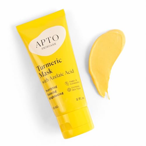 APTO Turmeric Facial Mask with Azelaic Acid - Brightening & Exfoliating 2 oz