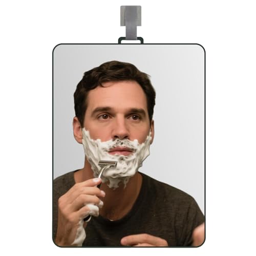 Shower Mirror Fogless for Shaving Men Fog Free Anti Fog Bathroom No Fog Proof Anti-Fog Hanging Shatterproof RV (9¡± x 7¡±)