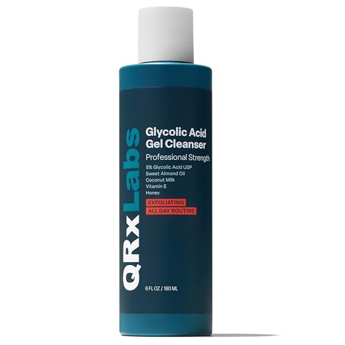 QRxLabs Glycolic Acid Face & Body Wash - 5% AHA Cleanser 6oz