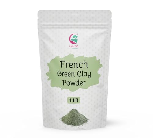 Yogi's Gift French Green Clay Powder 16oz for Face Masks & Skin Care