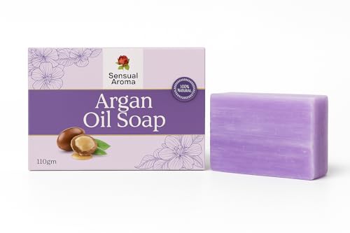Argan Oil Face & Body Soap Bar - Natural Hydrating Plant-Based Cleansing 110g