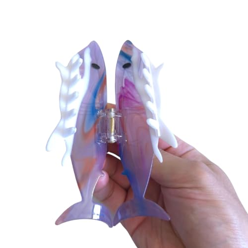 Purple Acetate Big Claw Hair Clip for Women - Non-Slip Elegant Hair Accessory