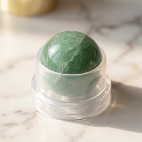 Rose Quartz Roller Ball Bottle - Black & Green Pearl 50ml