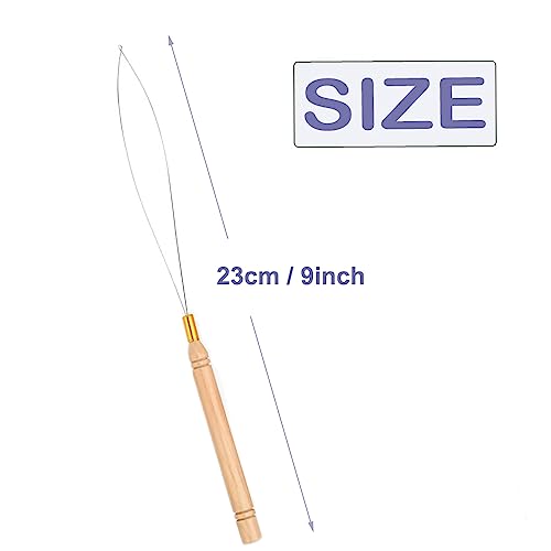 5 Hair Extension Loop Needle Threaders for Micro Link Beads