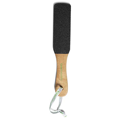 GranNaturals Wooden Foot File for Callus & Dead Skin Removal - Pedicure Rasp & Exfoliator