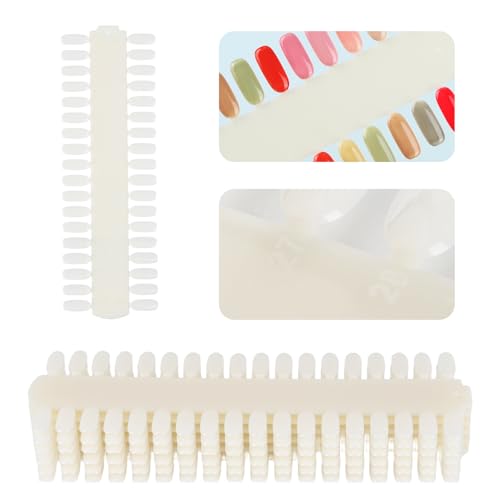 Nail Color Swatch Display Palettes 3 Sets 216 Tips - Clear Nail Tips & Color Testers