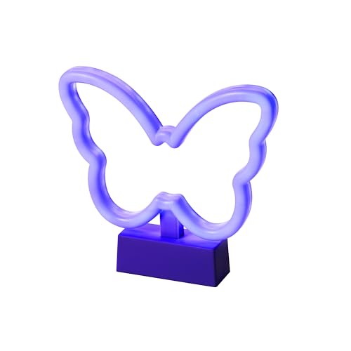 Magnetic Butterfly Neon LED Night Light for Kids & Decor