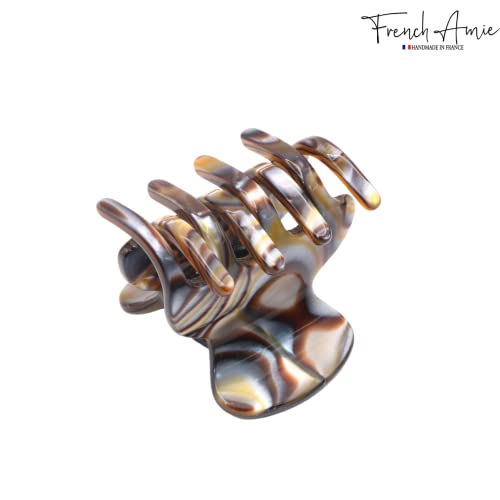 French Amie Mini Onyx Hair Claw Clip - 1.5 Inch Cellulose Acetate