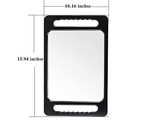 Nerien Large Handheld Barber Mirror – Professional Salon Mirror with Handle