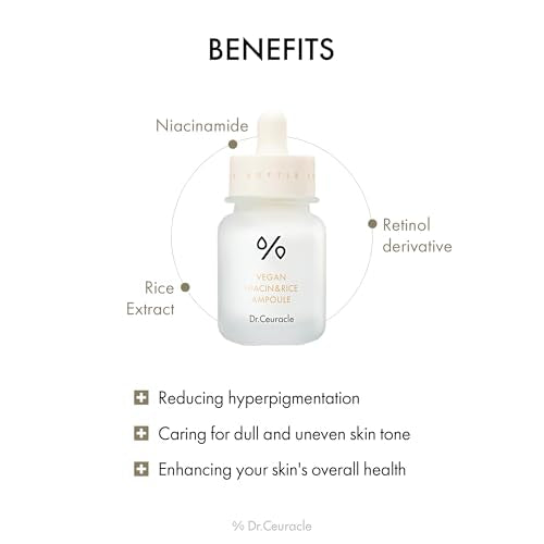 Dr.Ceuracle Vegan Niacin & Rice Ampoule for Radiant Skin, 1.01 fl oz