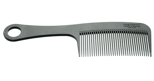 Chicago Comb Model 14 Carbon Fiber Detangling & Styling Comb - 8.4 Inches