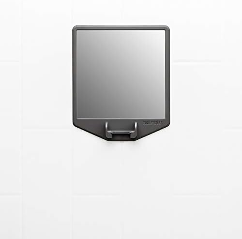Joseph Shower Mirror - Fog-Free Shaving Mirror with Silicone Razor Holder | Charcoal Color