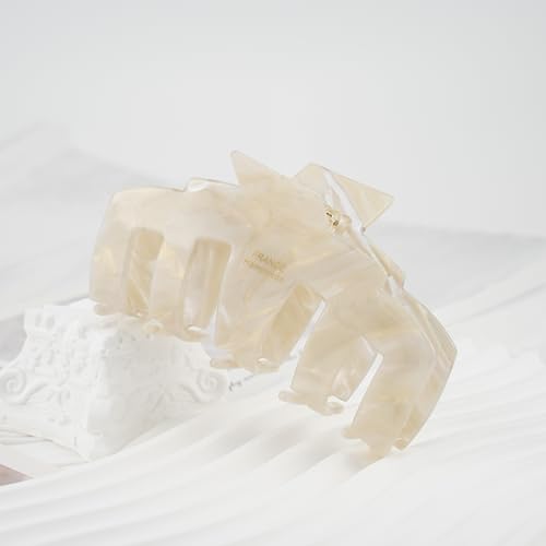 2 Pack Large Marble Acetate Claw Clips for Thick Hair - COZYISLE