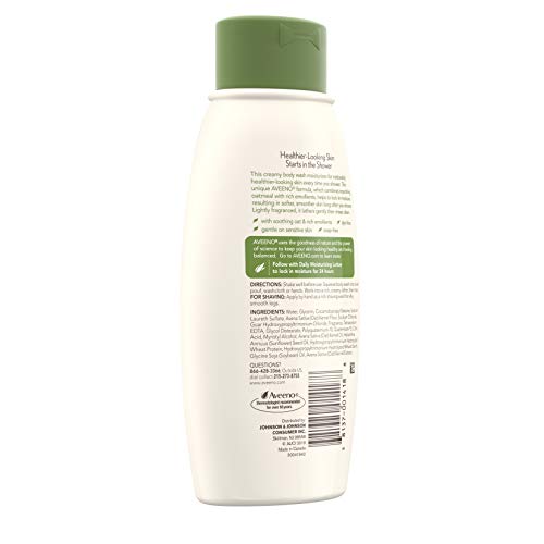 Aveeno Daily Moisturizing Body Wash, Lightly Scented, 12 Fl Oz