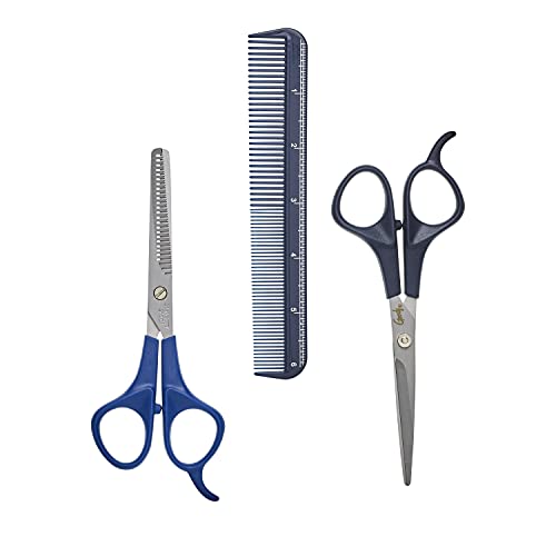 Goody Hair Cutting Shear Kit with Thinning Shear & Comb - 3 Pieces