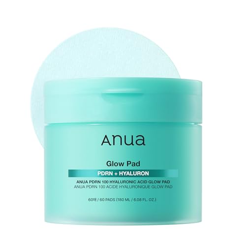 Anua PDRN 100 Hyaluronic Acid Toner Pads - Hydrating Collagen Face Mask, 60ct
