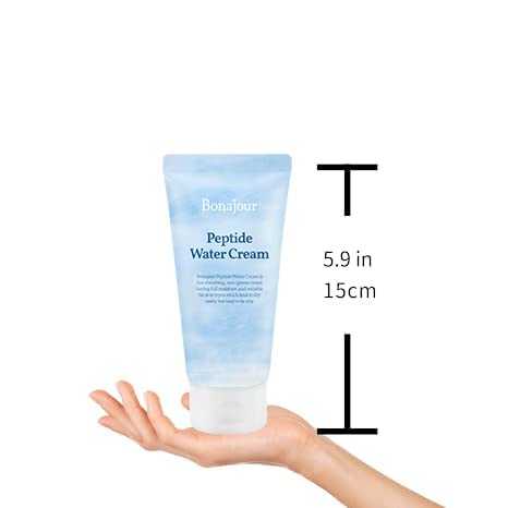 BONAJOUR Vegan Peptide Hyaluronic Acid Moisturizing Cream 3.38 Fl. oz - Lightweight Anti-Aging Lotion for Oily & Sensitive Skin