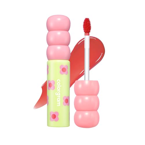 COLORGRAM Fruity Glass Tint - 02 Dewy Grapefruit Moisturizing Lip Stain