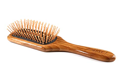 Bass Professional Bamboo Paddle Hair Brush with Nylon Pins - Small