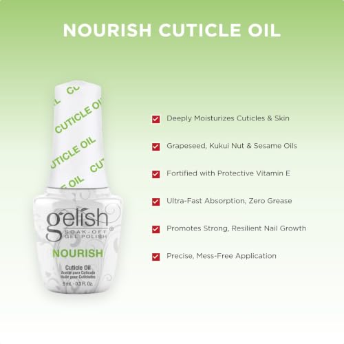 Gelish Hydrating Cuticle Oil - Nourishing Nail Care, 9mL