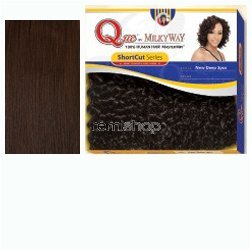 Que by MilkyWay 3PCS Human Hair Weave Extensions #4 Medium Brown