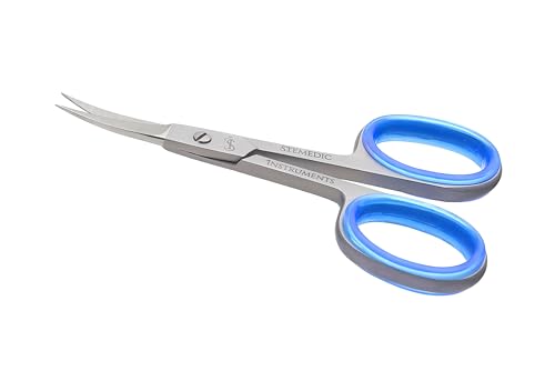 Curved Nail & Cuticle Scissors for Precision Grooming - Stemedic