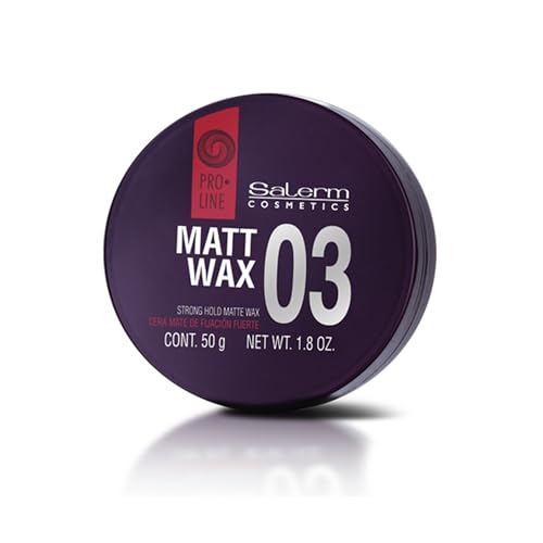 SALERM Matt Wax 03 - Strong Hold Hair Wax for Short Hair - Non-Greasy Matte Finish