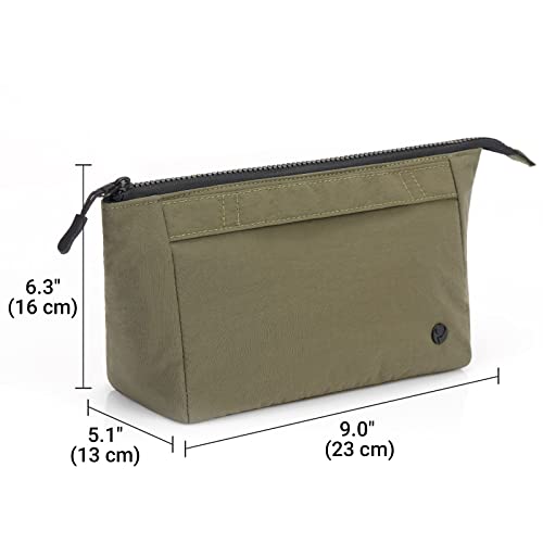 Large Travel Makeup Bag - Women's Cosmetic Organizer Pouch with Multiple Compartments