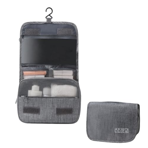 AURIGONSEL Hanging Toiletry Bag with Dry-Wet Separation, Travel Organizer