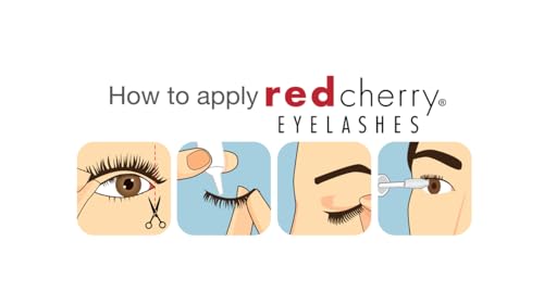 Red Cherry #43 False Eyelashes - Natural Glamour Lightweight Lashes (6 Pairs)