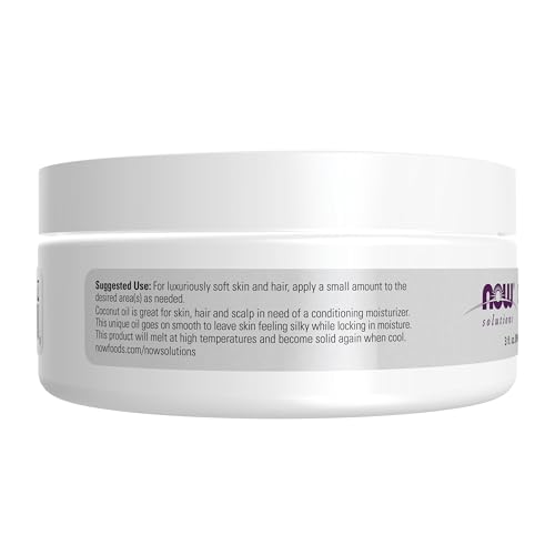 NOW Coconut Oil Conditioning Moisturizer - Travel Size 3 fl oz