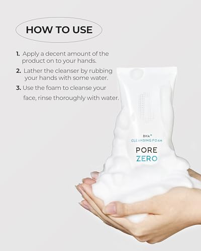 BHA+ Pore Zero Cleansing Foam - 150ml for Sensitive Skin