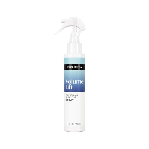 John Frieda Volume Lift Thickening Blow-Out Spray, 4 fl oz - Heat Protectant & Volumizing Formula