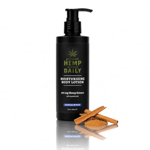 Premium Hemp Daily Ultra-Moisturizing Body Lotion, Sandalwood, 8oz
