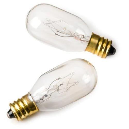 JERDON Incandescent 25W Makeup Mirror Replacement Bulbs - 2 Pack